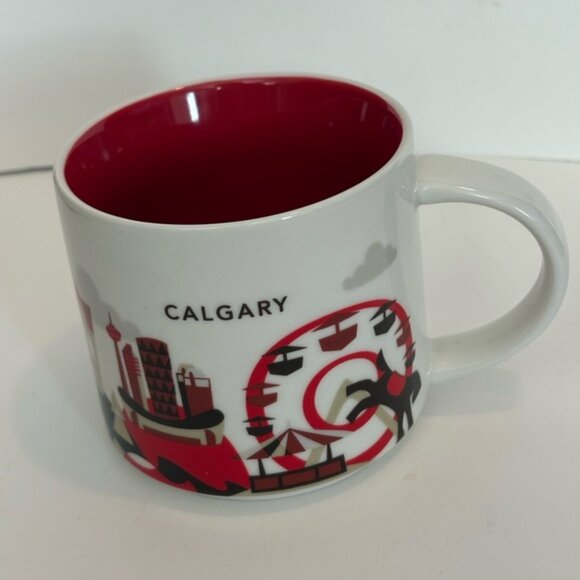 STARBUCKS 2012 Calgary, Canada Coffee 14oz Mug Cup You Are Here Series NEW - Picture 9 of 14